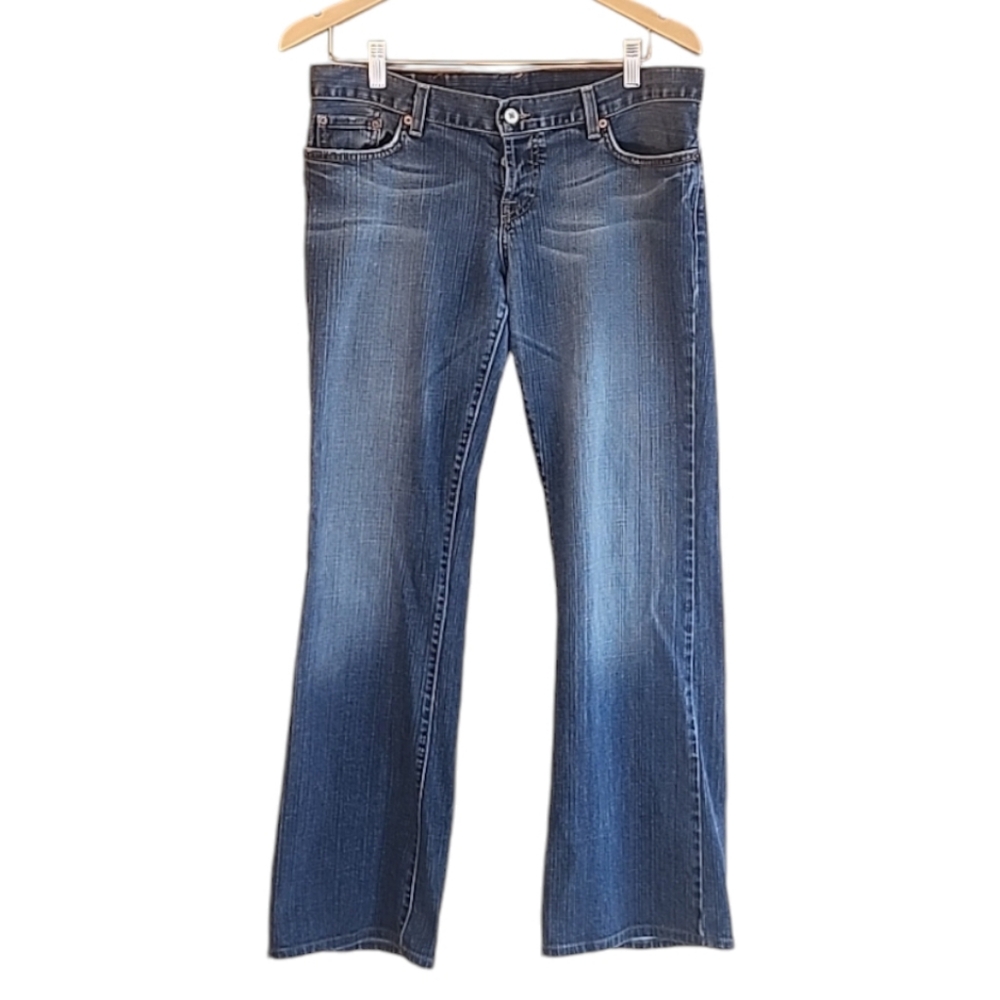 LUCKY BRAND Lil Lexi Bootcut Jeans 14/32 Low Rise Button Fly Y2K USA Denim 34 30 - Picture 4 of 16